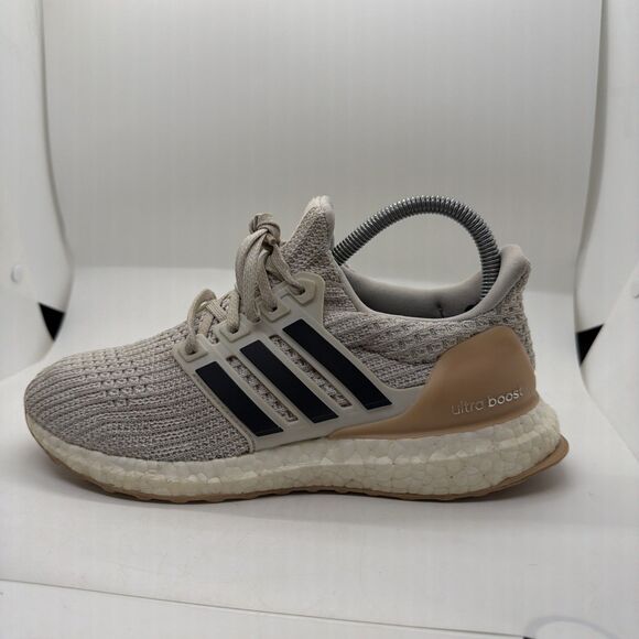 Adidas Continental Womens Sz 6.5 Beige Pink Ultra Boost Running Shoes BB6492 - Picture 10 of 12
